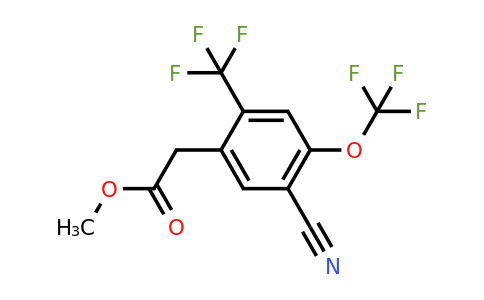 1803707-52-9 | Methyl 5-cyano-4-trifluoromethoxy-2-(trifluoromethyl)phenylacetate