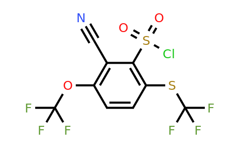 1803707-59-6 | 2-Cyano-3-trifluoromethoxy-6-(trifluoromethylthio)benzenesulfonylchloride