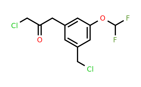 1803709-99-0 | 3-Chloro-1-(3-(chloromethyl)-5-(difluoromethoxy)phenyl)propan-2-one