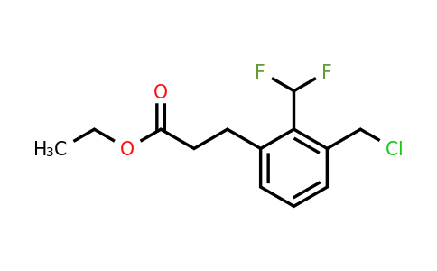 1803710-35-1 | Ethyl 3-(3-(chloromethyl)-2-(difluoromethyl)phenyl)propanoate
