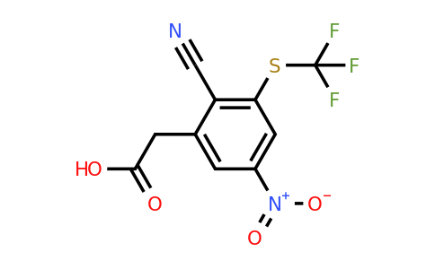 1803710-71-5 | 2-Cyano-5-nitro-3-(trifluoromethylthio)phenylacetic acid