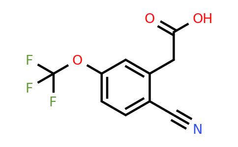 1803712-37-9 | 2-Cyano-5-(trifluoromethoxy)phenylacetic acid