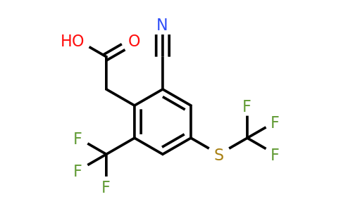 1803712-61-9 | 2-Cyano-6-trifluoromethyl-4-(trifluoromethylthio)phenylacetic acid