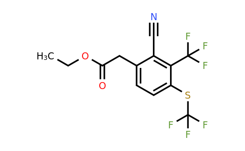 1803712-75-5 | Ethyl 2-cyano-3-trifluoromethyl-4-(trifluoromethylthio)phenylacetate