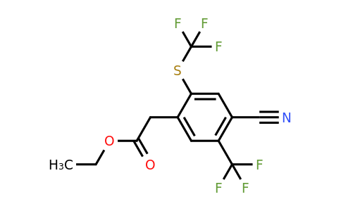 1803712-86-8 | Ethyl 4-cyano-5-trifluoromethyl-2-(trifluoromethylthio)phenylacetate