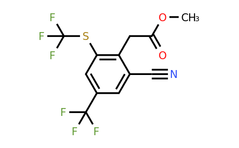 1803712-93-7 | Methyl 2-cyano-4-trifluoromethyl-6-(trifluoromethylthio)phenylacetate