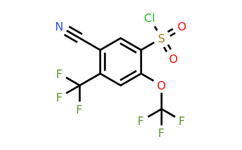 1803712-98-2 | 5-Cyano-2-trifluoromethoxy-4-(trifluoromethyl)benzenesulfonylchloride