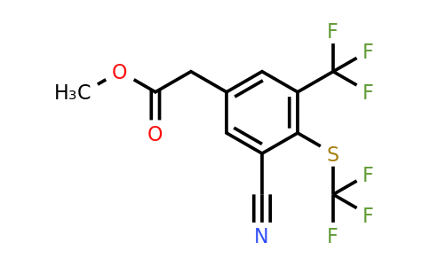 1803713-11-2 | Methyl 3-cyano-5-trifluoromethyl-4-(trifluoromethylthio)phenylacetate