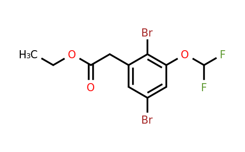 1803713-25-8 | Ethyl 2,5-dibromo-3-(difluoromethoxy)phenylacetate