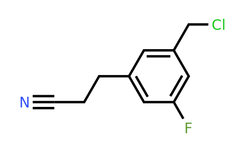 1803713-37-2 | 3-(Chloromethyl)-5-fluorophenylpropanenitrile