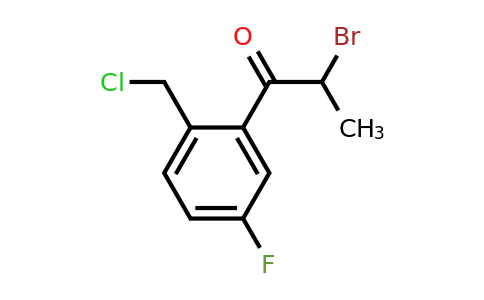 1803713-51-0 | 2-Bromo-1-(2-(chloromethyl)-5-fluorophenyl)propan-1-one