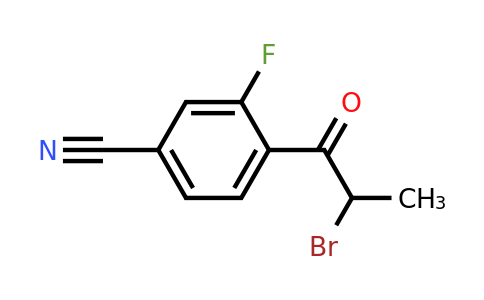 1803714-07-9 | 4-(2-Bromopropanoyl)-3-fluorobenzonitrile