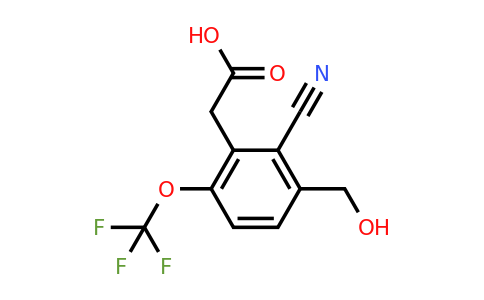 1803716-17-7 | 2-Cyano-3-hydroxymethyl-6-(trifluoromethoxy)phenylacetic acid