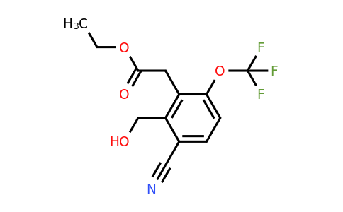 1803716-24-6 | Ethyl 3-cyano-2-hydroxymethyl-6-(trifluoromethoxy)phenylacetate
