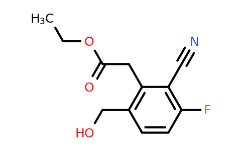 1803716-56-4 | Ethyl 2-cyano-3-fluoro-6-(hydroxymethyl)phenylacetate