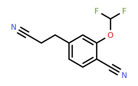 1803716-57-5 | 3-(4-Cyano-3-(difluoromethoxy)phenyl)propanenitrile