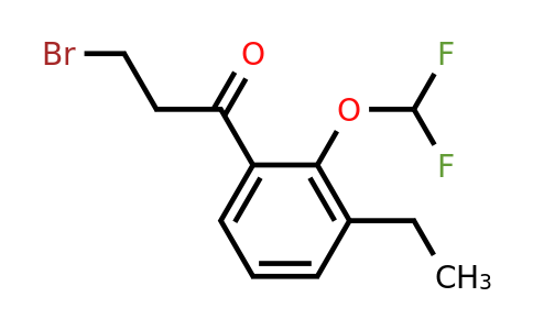 1803716-68-8 | 3-Bromo-1-(2-(difluoromethoxy)-3-ethylphenyl)propan-1-one
