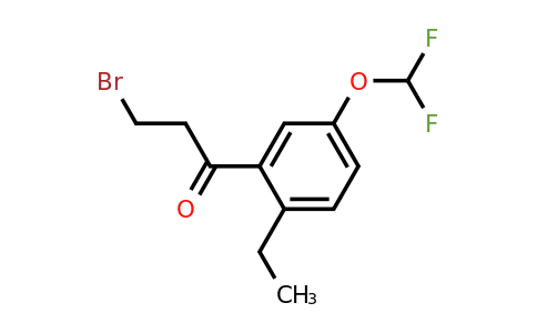 1803716-75-7 | 3-Bromo-1-(5-(difluoromethoxy)-2-ethylphenyl)propan-1-one