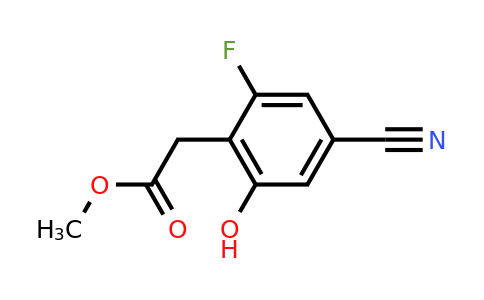 1803716-89-3 | Methyl 4-cyano-2-fluoro-6-hydroxyphenylacetate