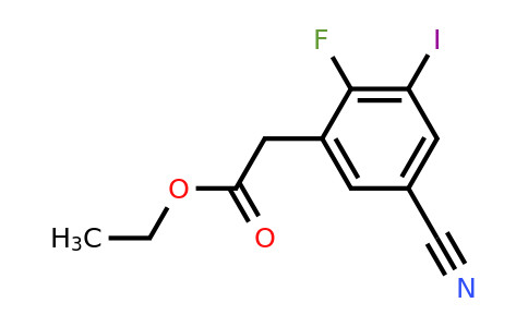 1803717-33-0 | Ethyl 5-cyano-2-fluoro-3-iodophenylacetate
