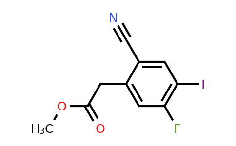 1803717-36-3 | Methyl 2-cyano-5-fluoro-4-iodophenylacetate