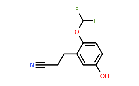 1803717-45-4 | 2-(Difluoromethoxy)-5-hydroxyphenylpropanenitrile