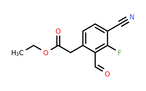1803717-83-0 | Ethyl 4-cyano-3-fluoro-2-formylphenylacetate