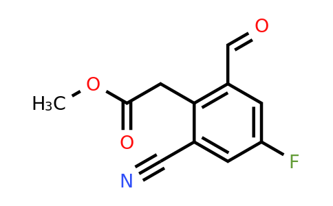 1803717-85-2 | Methyl 2-cyano-4-fluoro-6-formylphenylacetate