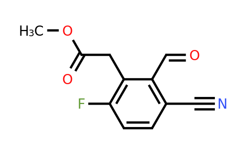 1803717-89-6 | Methyl 3-cyano-6-fluoro-2-formylphenylacetate