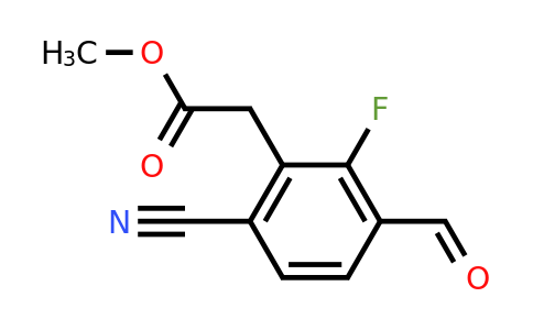 1803717-92-1 | Methyl 6-cyano-2-fluoro-3-formylphenylacetate