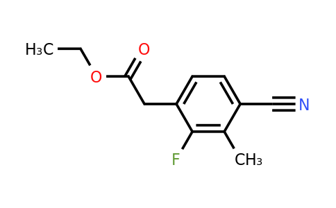 1803718-14-0 | Ethyl 4-cyano-2-fluoro-3-methylphenylacetate