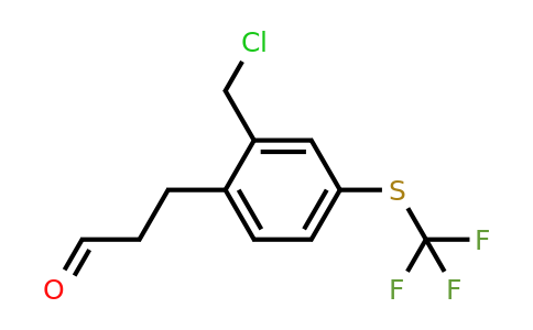 1803718-87-7 | 3-(2-(Chloromethyl)-4-(trifluoromethylthio)phenyl)propanal