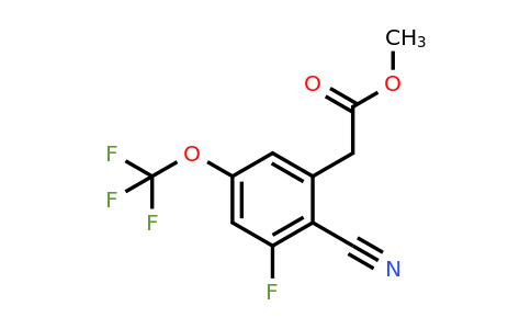 1803719-36-9 | Methyl 2-cyano-3-fluoro-5-(trifluoromethoxy)phenylacetate