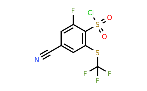1803719-73-4 | 4-Cyano-2-fluoro-6-(trifluoromethylthio)benzenesulfonylchloride