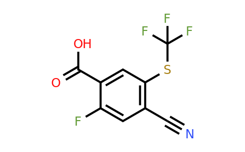 1803719-75-6 | 4-Cyano-2-fluoro-5-(trifluoromethylthio)benzoic acid