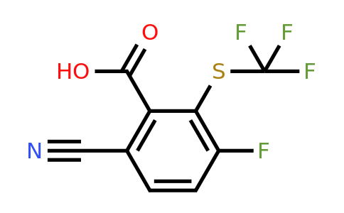 1803719-80-3 | 6-Cyano-3-fluoro-2-(trifluoromethylthio)benzoic acid