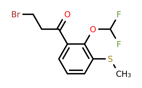 1803719-81-4 | 3-Bromo-1-(2-(difluoromethoxy)-3-(methylthio)phenyl)propan-1-one