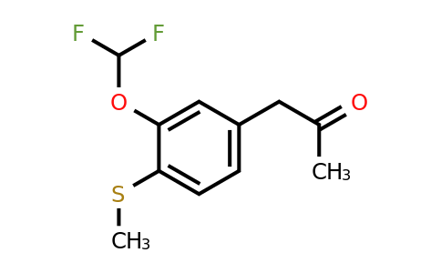 1803719-92-7 | 1-(3-(Difluoromethoxy)-4-(methylthio)phenyl)propan-2-one