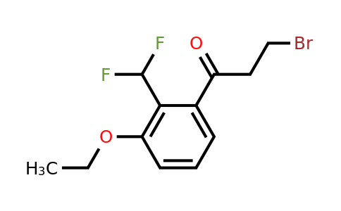 1803719-98-3 | 3-Bromo-1-(2-(difluoromethyl)-3-ethoxyphenyl)propan-1-one