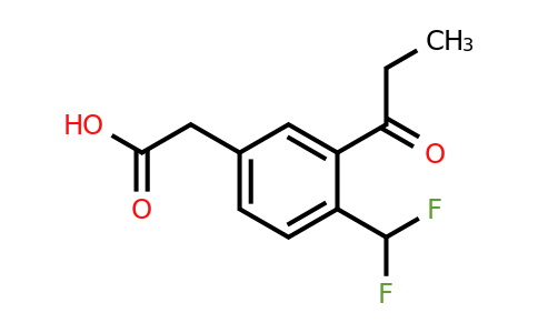 1803720-13-9 | 4-(Difluoromethyl)-3-propionylphenylacetic acid