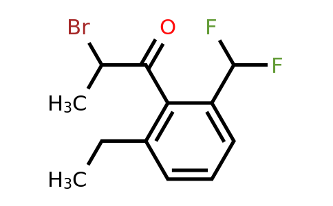 1803720-37-7 | 2-Bromo-1-(2-(difluoromethyl)-6-ethylphenyl)propan-1-one