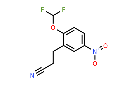 1803720-43-5 | 2-(Difluoromethoxy)-5-nitrophenylpropanenitrile