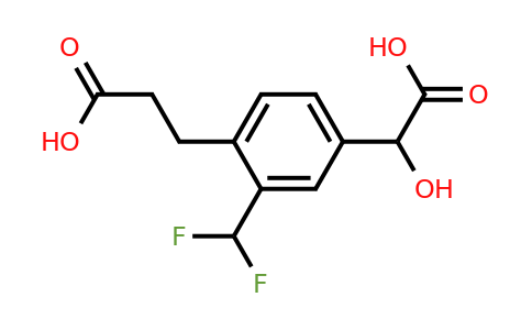 1803720-46-8 | 4-(2-Carboxyethyl)-3-(difluoromethyl)mandelic acid