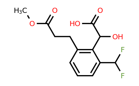1803720-52-6 | 2-(Difluoromethyl)-6-(3-methoxy-3-oxopropyl)mandelic acid