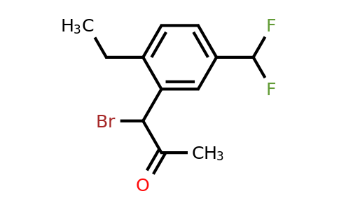 1803720-69-5 | 1-Bromo-1-(5-(difluoromethyl)-2-ethylphenyl)propan-2-one
