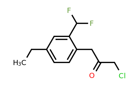 1803720-76-4 | 1-Chloro-3-(2-(difluoromethyl)-4-ethylphenyl)propan-2-one
