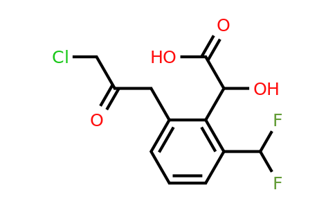 1803721-13-2 | 2-(3-Chloro-2-oxopropyl)-6-(difluoromethyl)mandelic acid