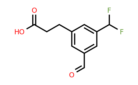 1803721-22-3 | 3-(Difluoromethyl)-5-formylphenylpropanoic acid