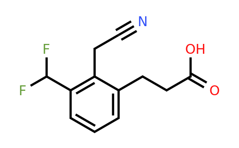 1803721-24-5 | 2-(2-Carboxyethyl)-6-(difluoromethyl)phenylacetonitrile