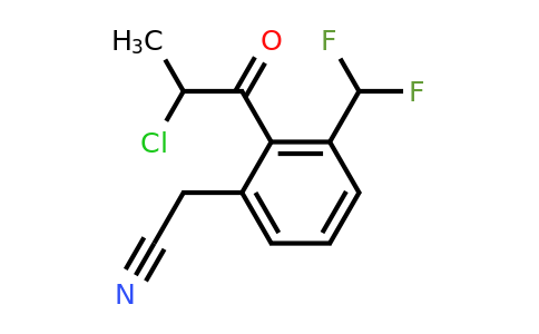 1803721-75-6 | 2-(2-Chloropropanoyl)-3-(difluoromethyl)phenylacetonitrile